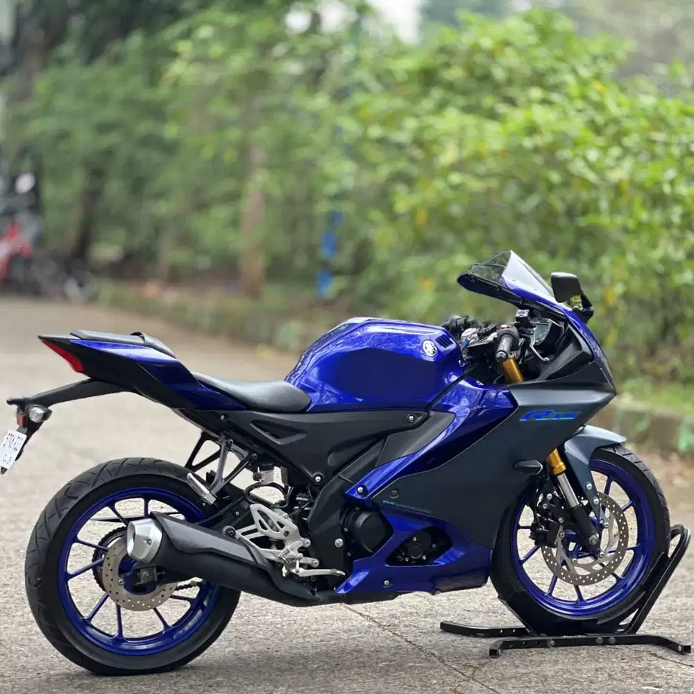 KEREN BANGET! YAMAHA R15 V4 BIRU 2023 KM RENDAH PAJAK PANJANG MULUS