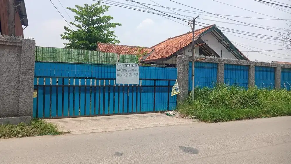 Disewakan gudang & rumah