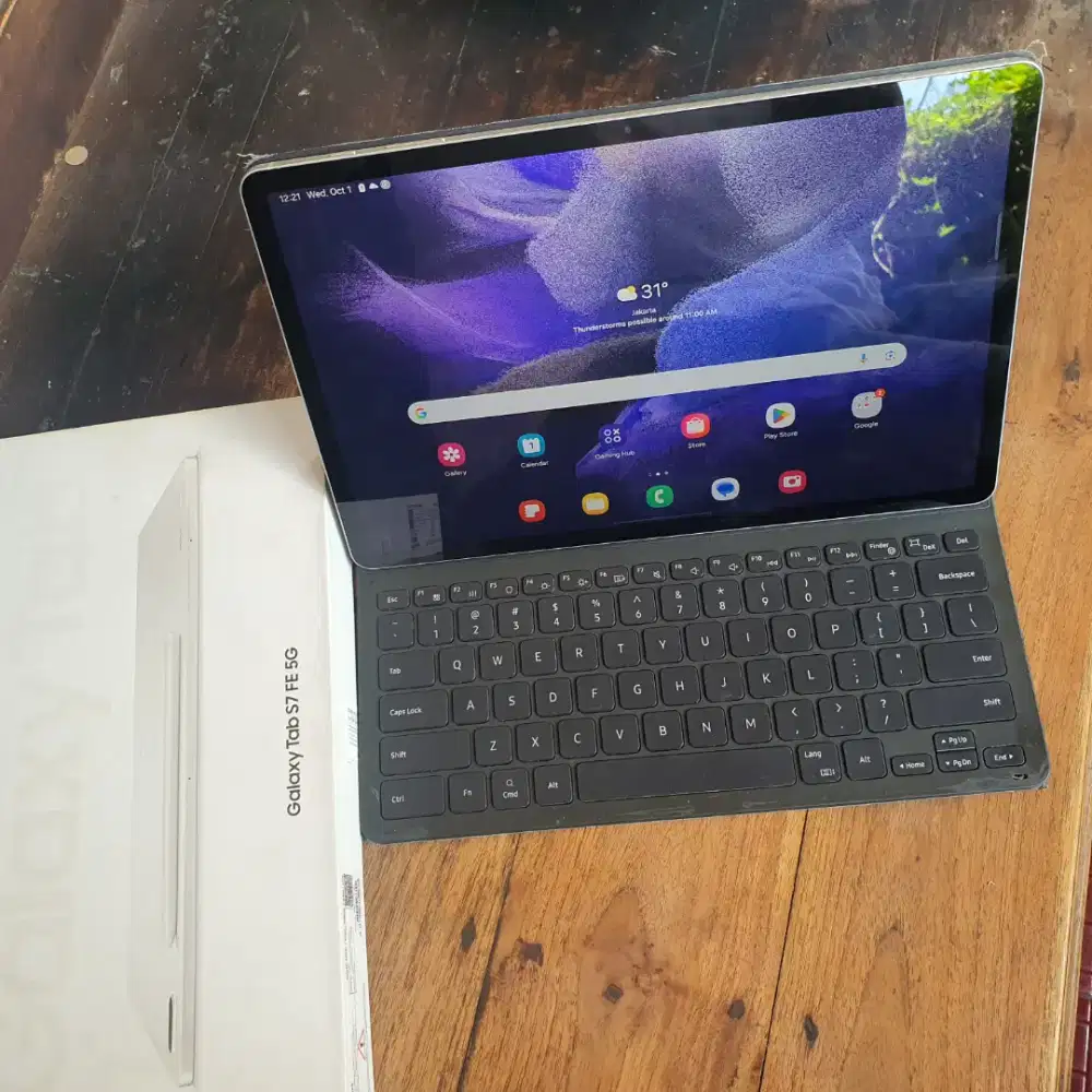 Samsung Tab S7 FE 5G + Keyboard Ori Resmi SEIN Galaxy Tab S7 FE