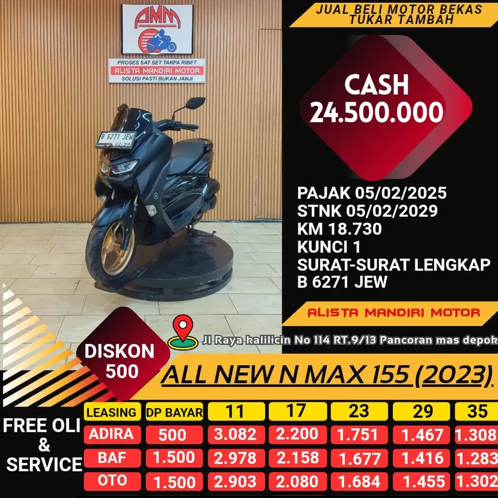 ALL NEW N MAX 155 2023 MOTOR MATIC KEREN RASA BARU BISA DI KREDIT