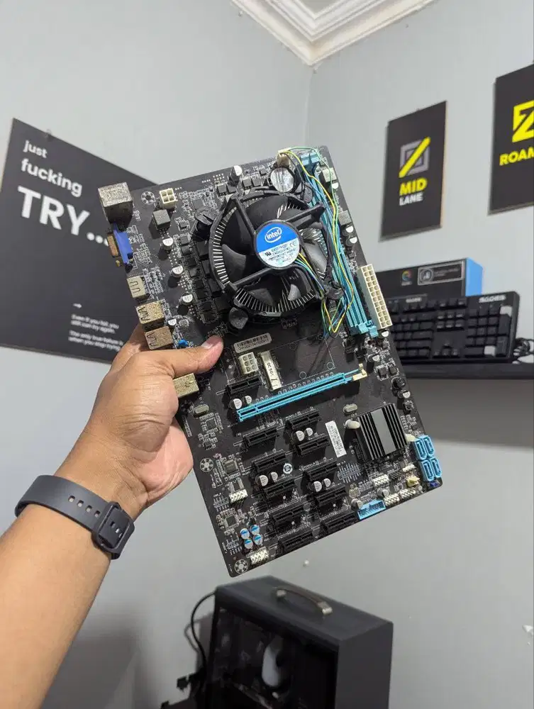 PAket Intel Core I3 6100 + Mobo B250 Qwerty ATX
