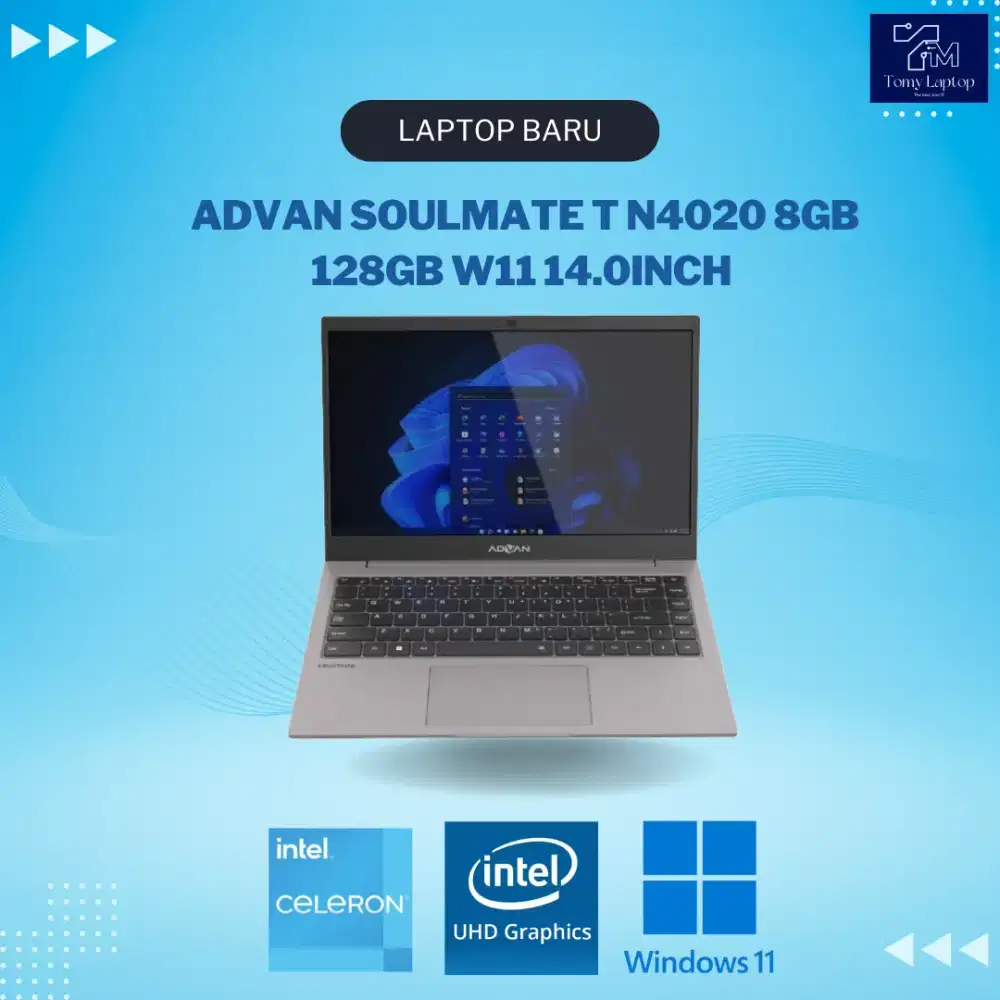 ADVAN SOULMATE INTEL CELERON N4020 UHD GRAPHICS RAM 8GB SSD 128GB