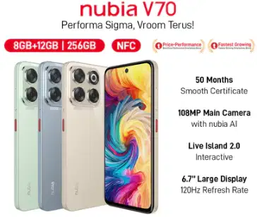 nubia V70 NFC RAM 8GB+12GB ROM 256GB