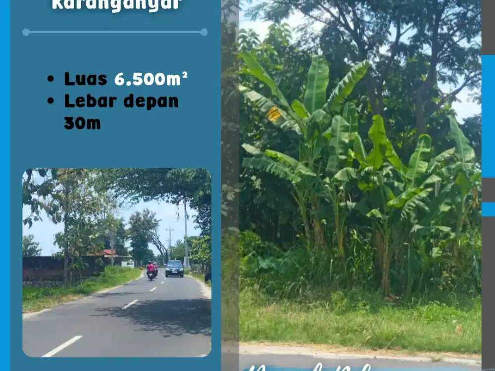 Tanah Pekarangan di Jaten Karanganyar
