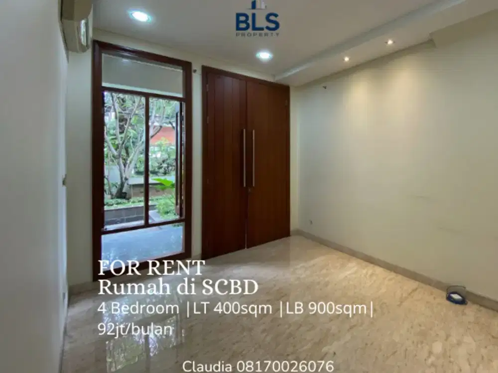 DISEWAKAN Rumah di SCBD