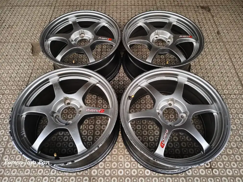 Velg lenso project D  R15 4x100 made in Thailand untuk brio jazz vios