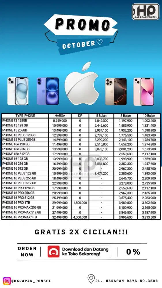 PROMO KREDIT IPHONE SERIES TANPA DP