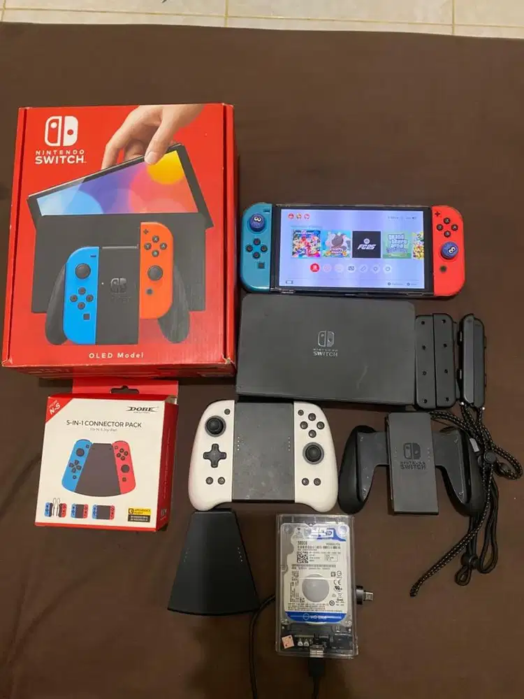 Nitendo Switch OLED Neon Dual System 128