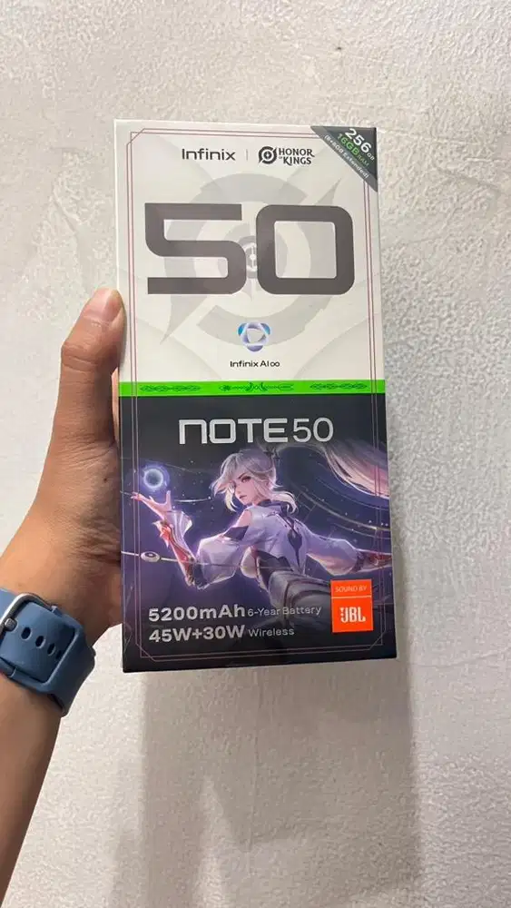 Infinix Note 50 8/256 Batrai 5200 Mah 45Watt , Segel Box
