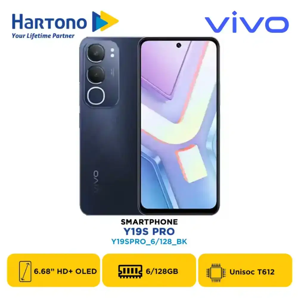 VIVO Y19S PRO 6/128GB PROMO CICILAN BUNGA 0 SAMPAI 12 BULAN