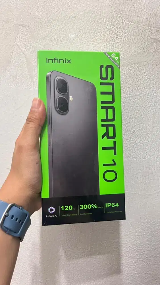 Infinix smart 10 4/64 Garansi Resmi , Anti Air dan Debu IP64