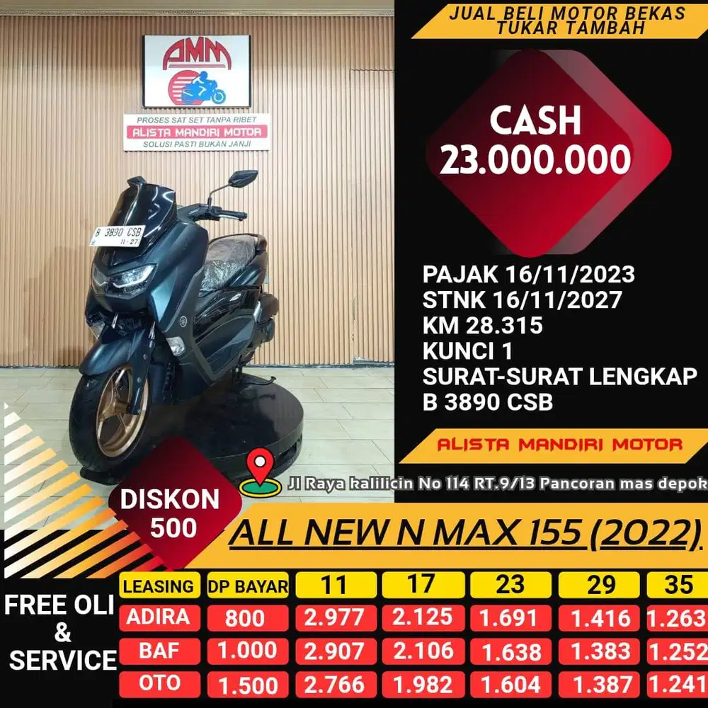ALL NEW N MAX 155 2022 MOTOR MATIC KEREN BISA DI KREDIT