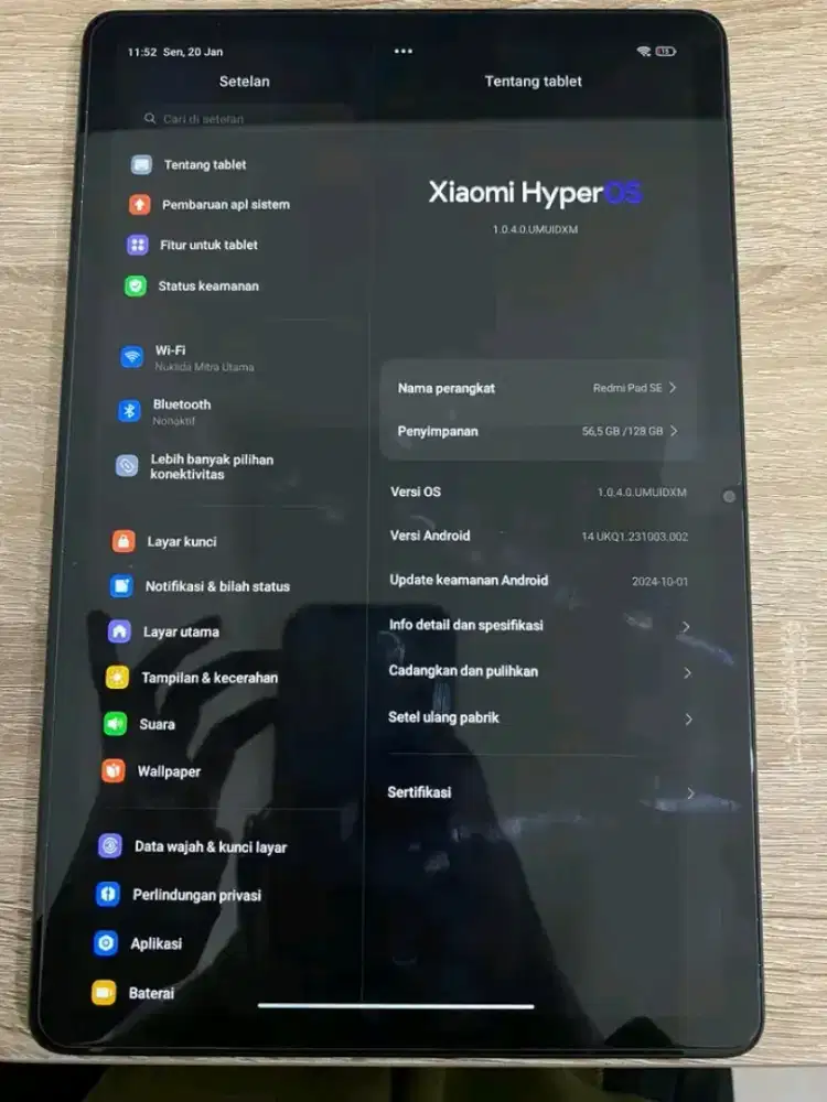 Redmi Pad SE 11.0 RAM 4/128GB MULUS LIKE NEW BU TT/BT