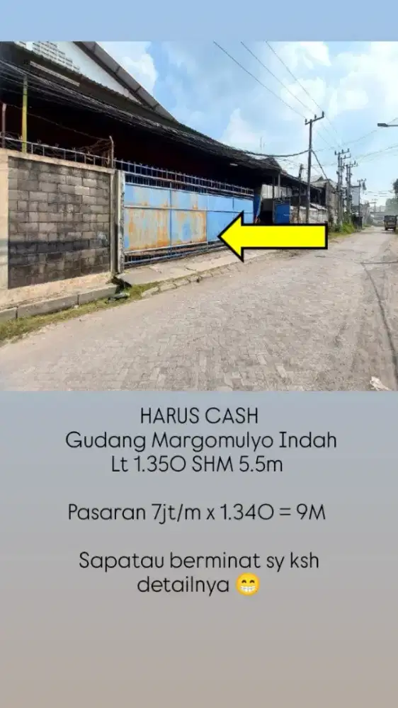 TERMURAHHH Margomulyo Indah. Akses kontainer. SBY barat
