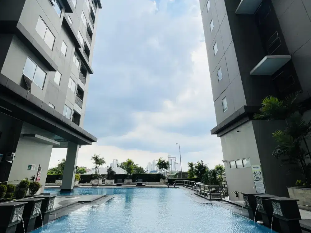 Sewa studio pantai rendah apartemen pakubuwono terrace jakarta selatan