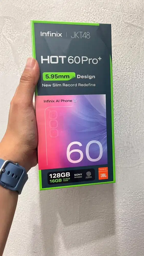 Infinix Hot 60 Pro Plus 8/128 Layar Curved , Bodi Tipis