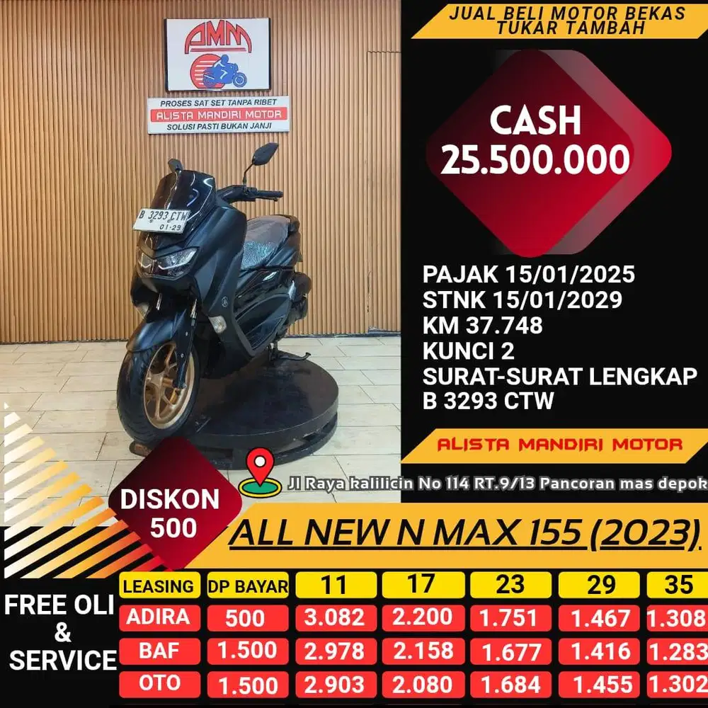 ALL NEW N MAX 155 2023 MOTOR MATIC KEREN BISA DI KREDIT