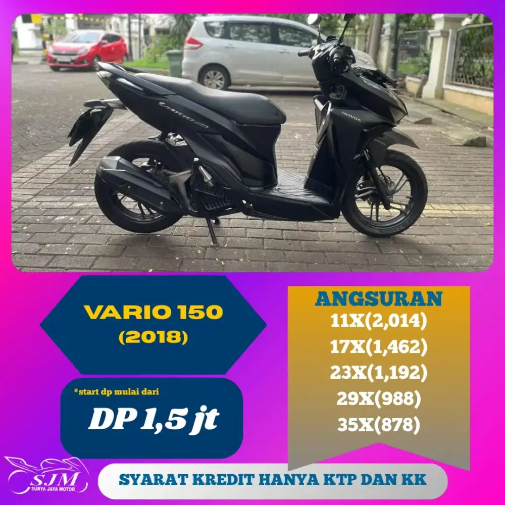 HONDA VARIO 150 2018 CASH & KREDIT