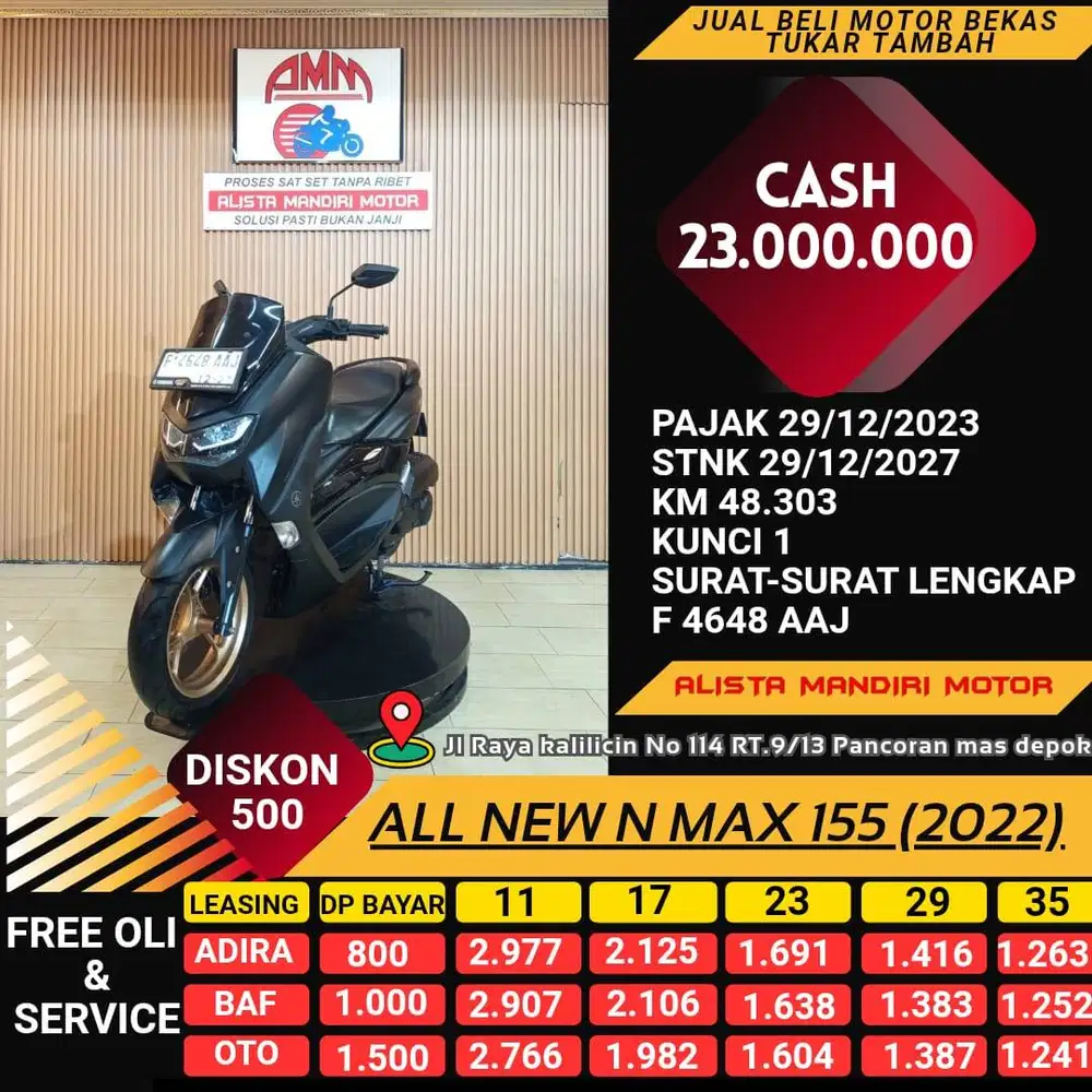 ALL NEW N MAX 155 2022 MOTOR MATIC KEREN TRENDI BISA DI KREDIT