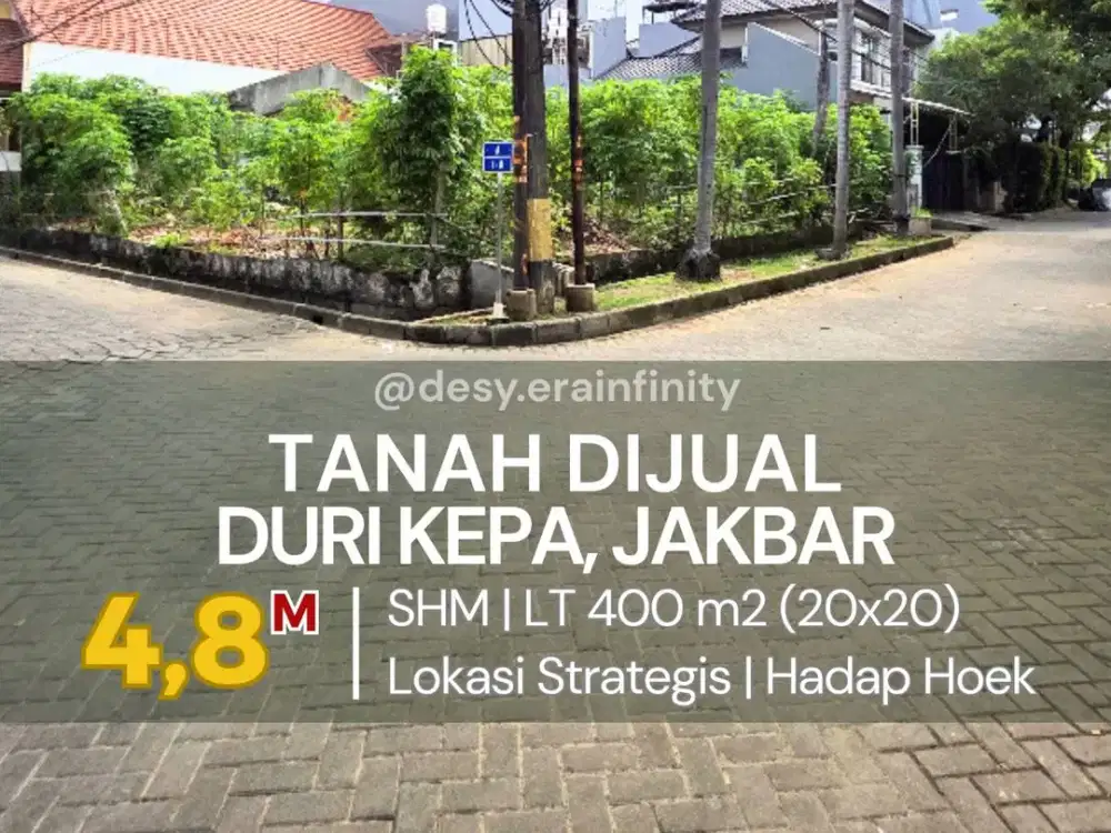 Dijual Tanah di Tanah di Duri Kepa, Jakarta Barat