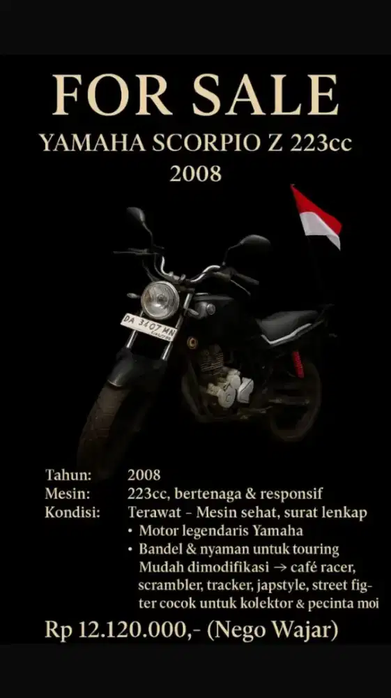 Dijual motor scorpio