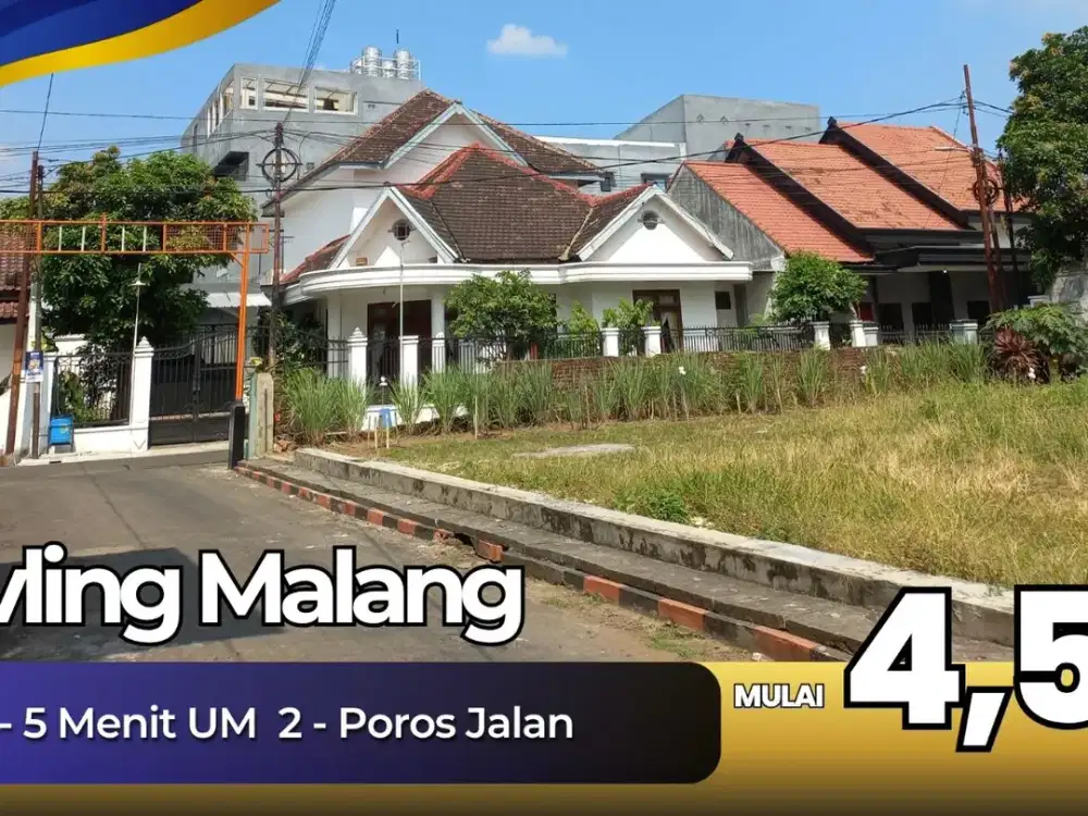 Tanah Strategis Akses Jalan 6 Meter 5 Menit Kampus UM 2