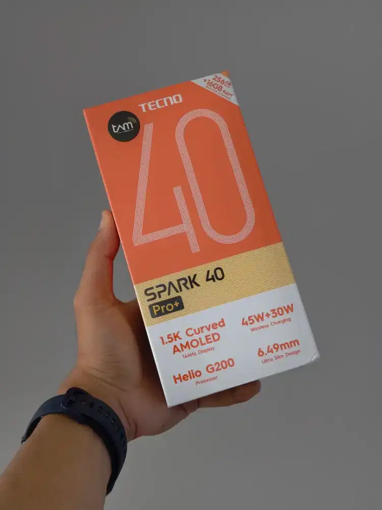 Tecno Spark 40 Pro+ 8/256GB (new) *BISA COD (FASTRESPON WA)