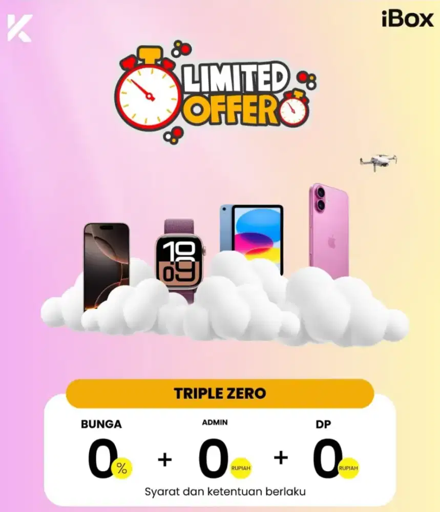 Promo Cicilan iPhone New Ibox TANPA DP