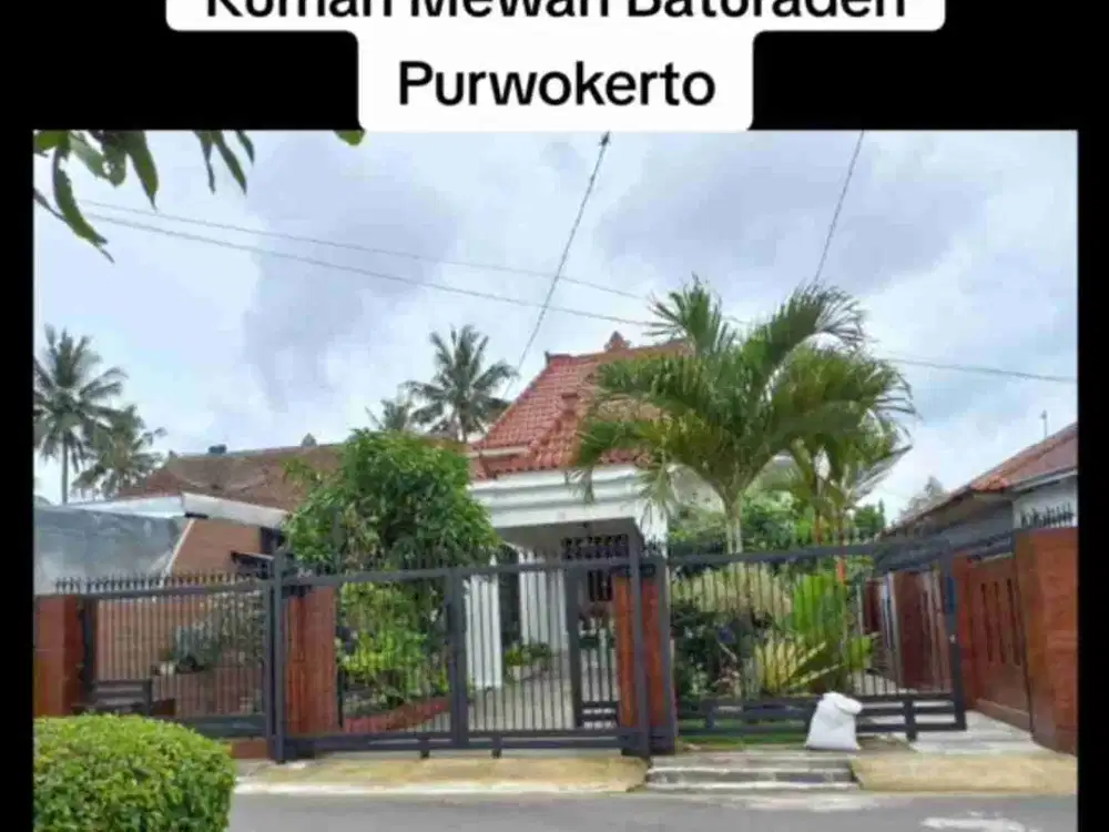 Rumah mewah desain Joglo Baturaden dekat kampus Unsoed Purwokerto