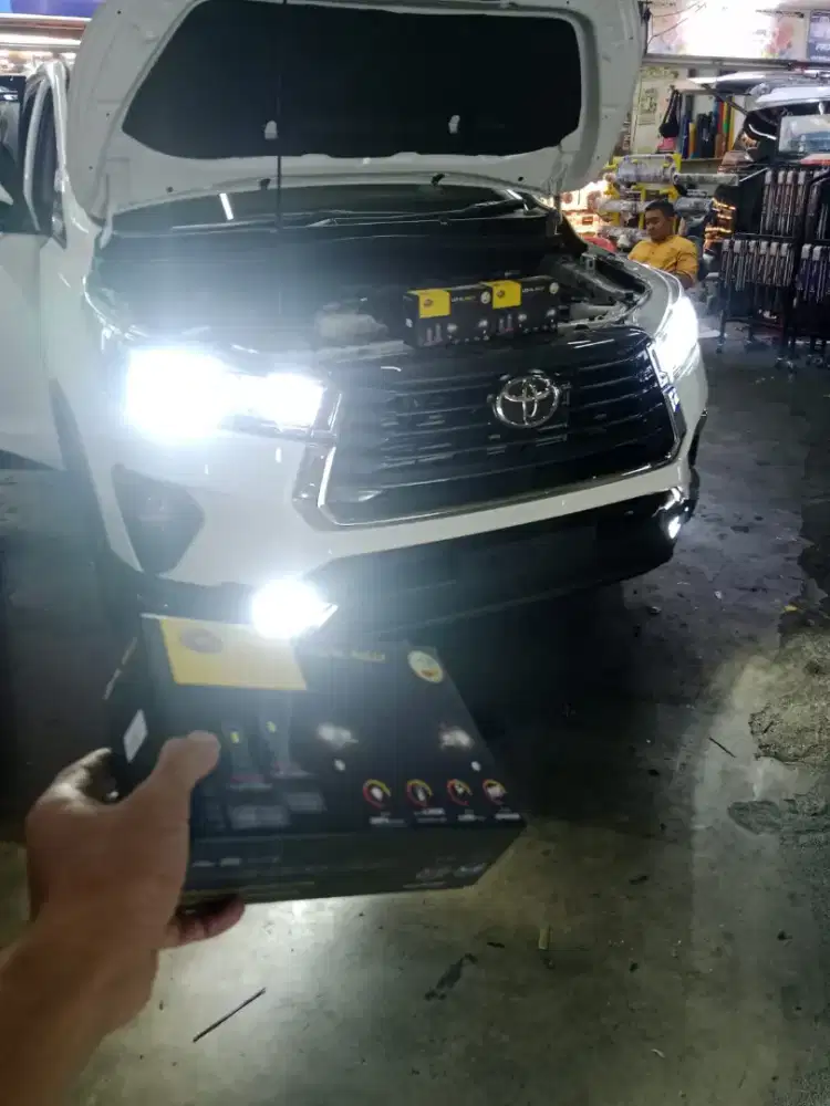 Paket lampu LED hella mobil innova reborn 65 watt 6500 kelvin