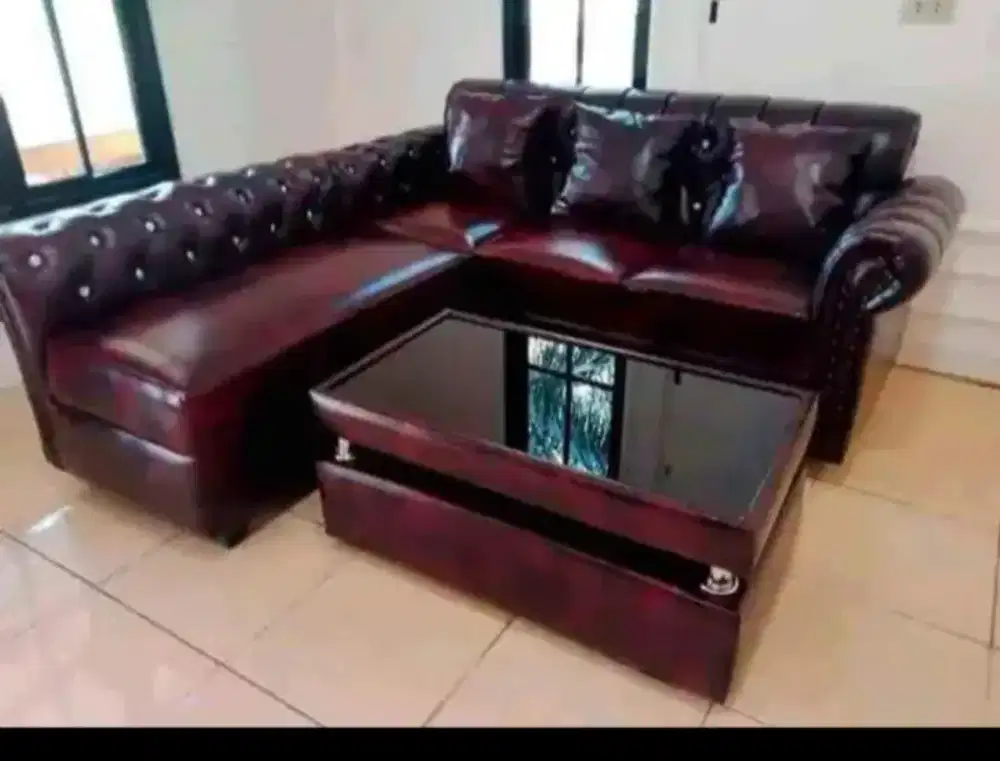 Sofa l kancing minimalis murah