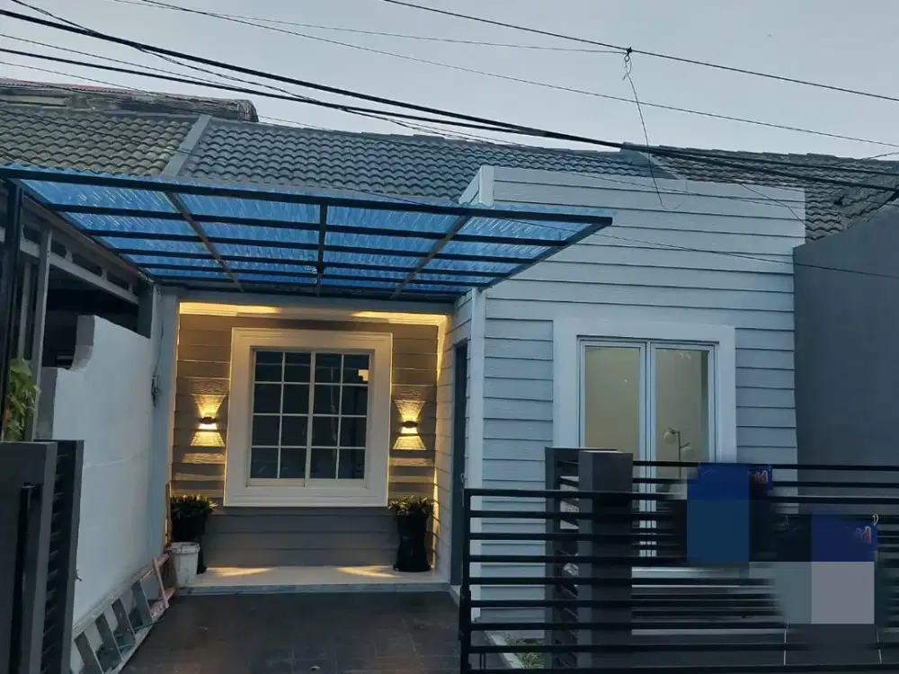 DIJUAL RUMAH BARU RENOV DI SEKTOR 14.5  DENGAN KONSEP RUANG TERBUKA