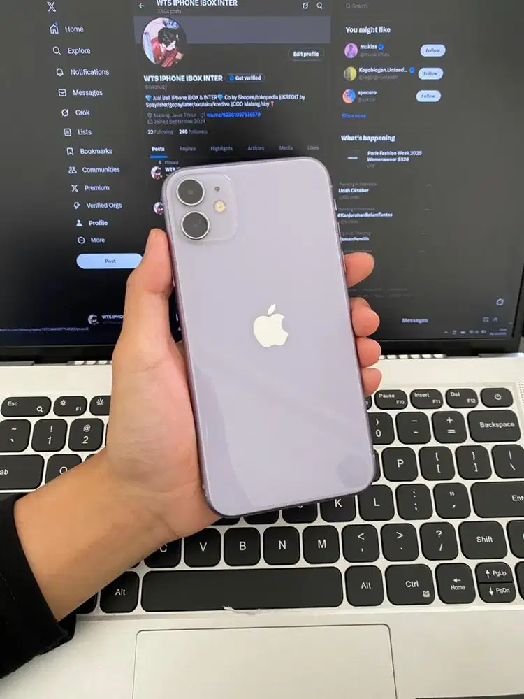 iphone 11 64 gb ex inter sinyal permanen