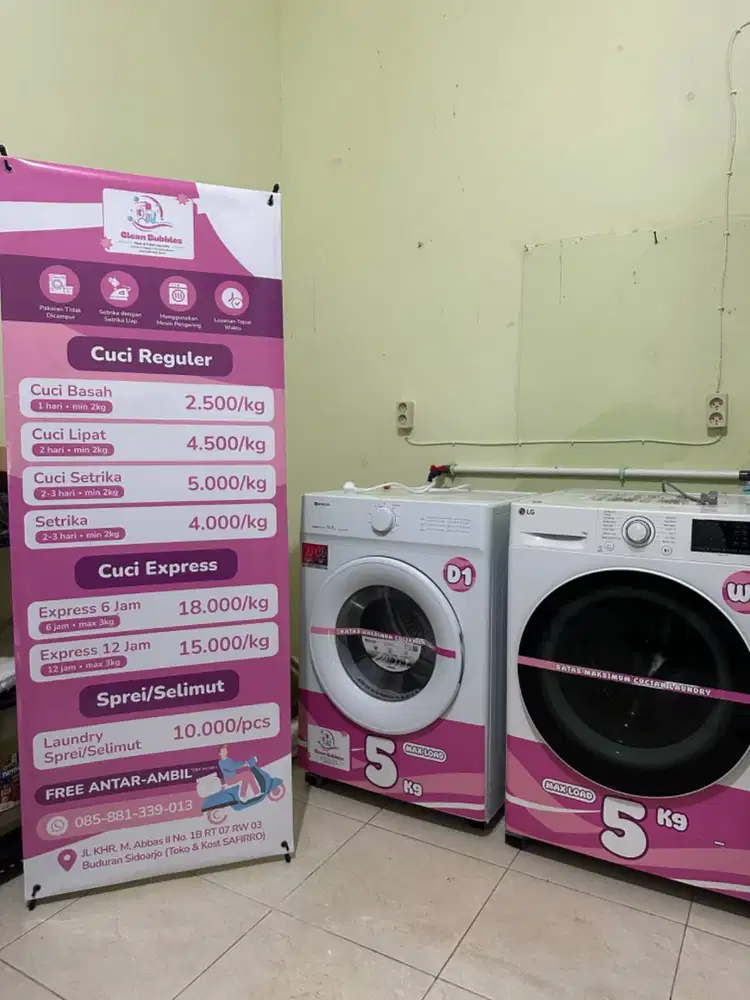 MODAL KECIL!! PAKET USAHA LAUNDRY KILOAN