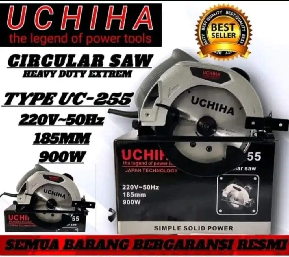 Promo Circular saw 7 inch type UC 255 900 Waat UCHIHA Japan fullset