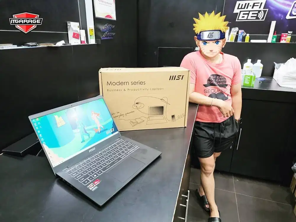 TERMURAH! Laptop MSI Modern 14 C7M Dengan AMD Ryzen 7-7730u & RAM 16GB