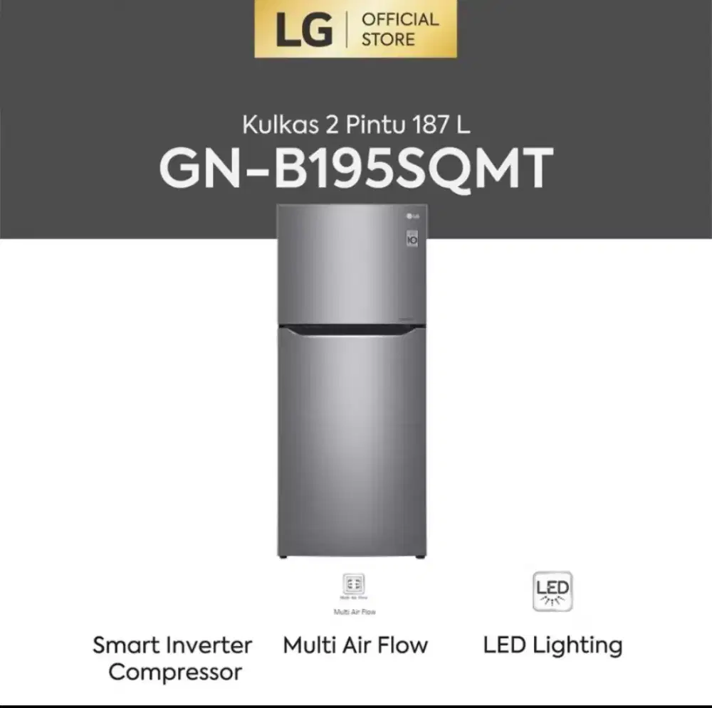 Kulkas LG 2 Pintu 187 L