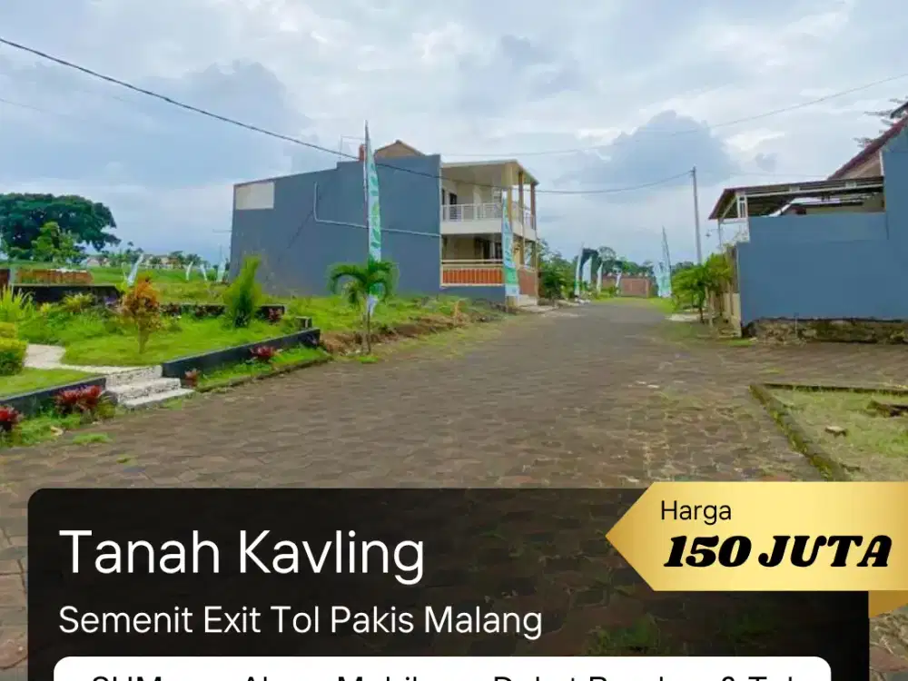 Kavling Strategis di Pakis – Akses Tol Dekat, Lokasi Idaman!