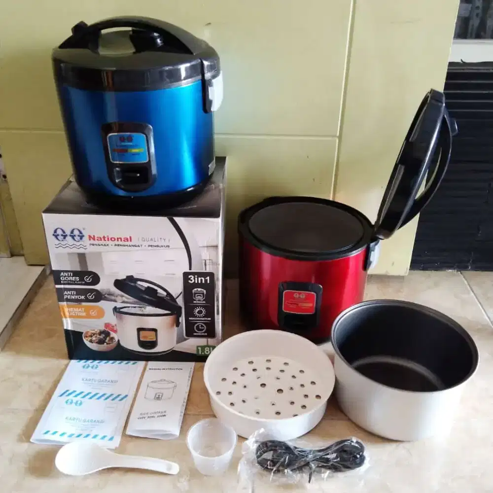 Rice Cooker - Magic Com/ Penanak Nasi 3in1 QQ National 1,8 Liter