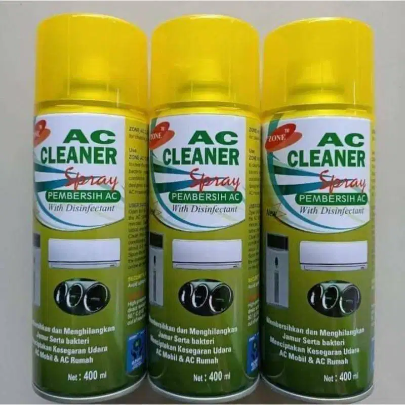 Cairan Pembersih AC Mobil dan Ruangan Cleaner 400ml Zone Original