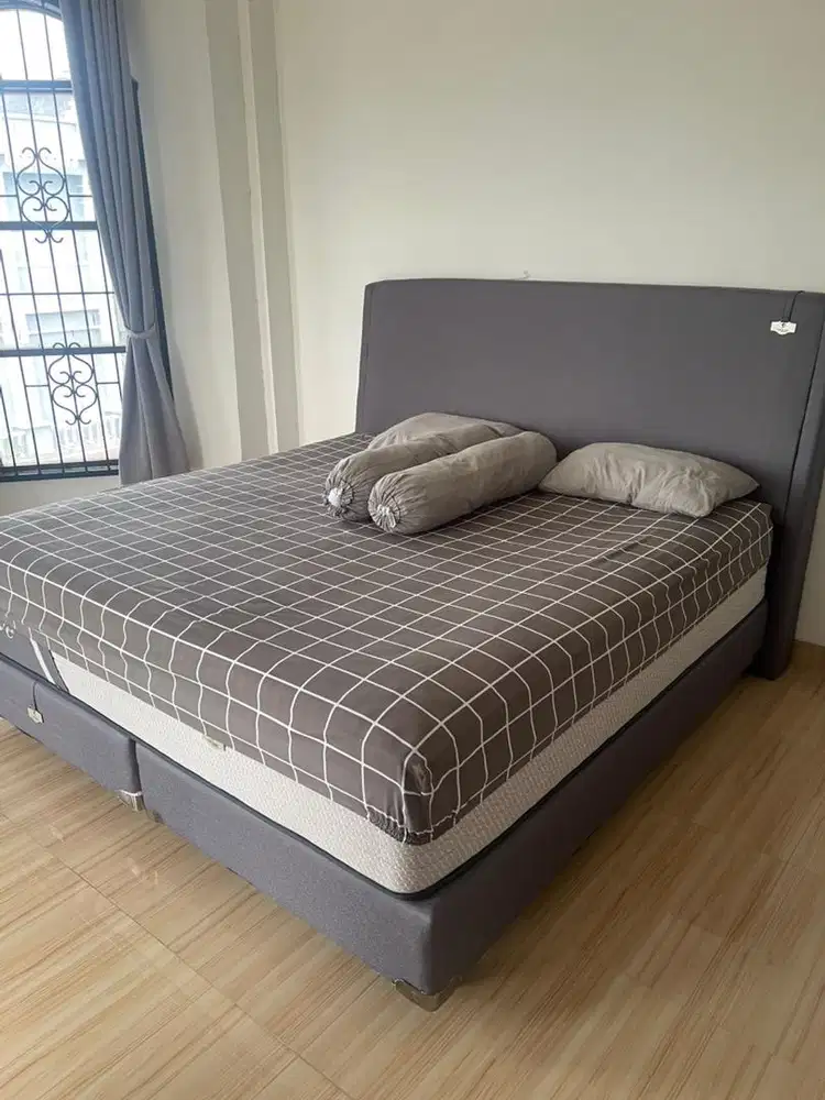 SPRING BED OCEAN LATEX FULLSET PREMIUM UKURAN 6.5 KAKI (200cm X 200cm)