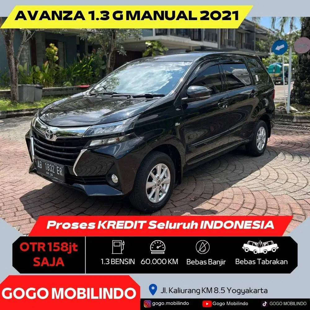 [Dp6jt] Toyota Avanza G Manual 2021 Plat AB ORISINIL Kredit Murah