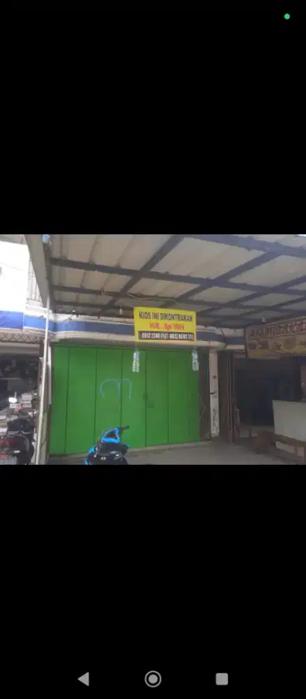 Toko/kios di sewakan daerah ramai