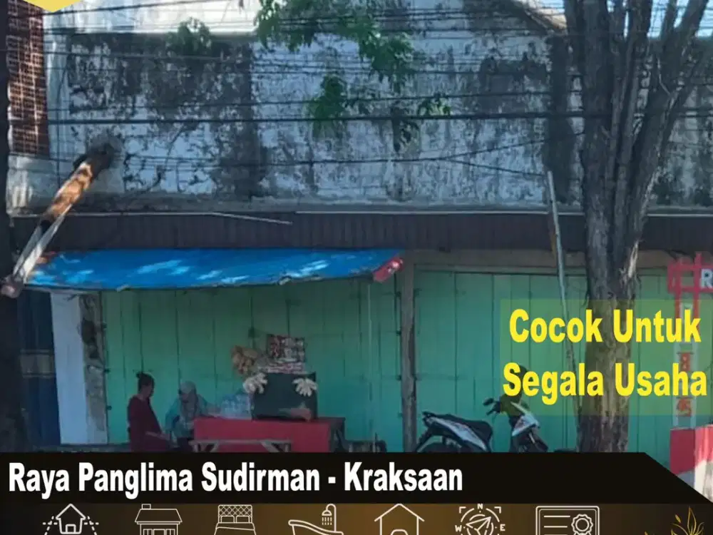 Dijual Rumah dan Toko Raya Panglima Sudirman Kraksaan