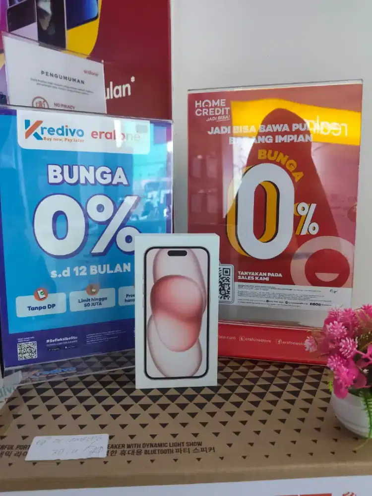 Bisa kredit cepat 5 menit acc Iphone 15 garansi 1 tahun resmi ibox