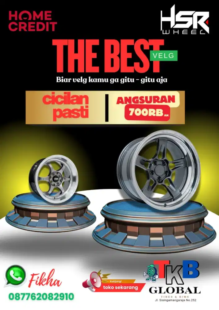 KREDIT VELG HSR TANPA DP DI HOME CREDIT