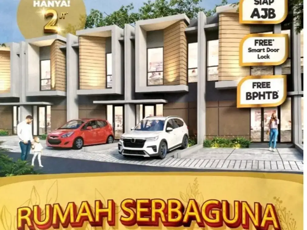 rumah cluster  2 lantai tanpa  dp
