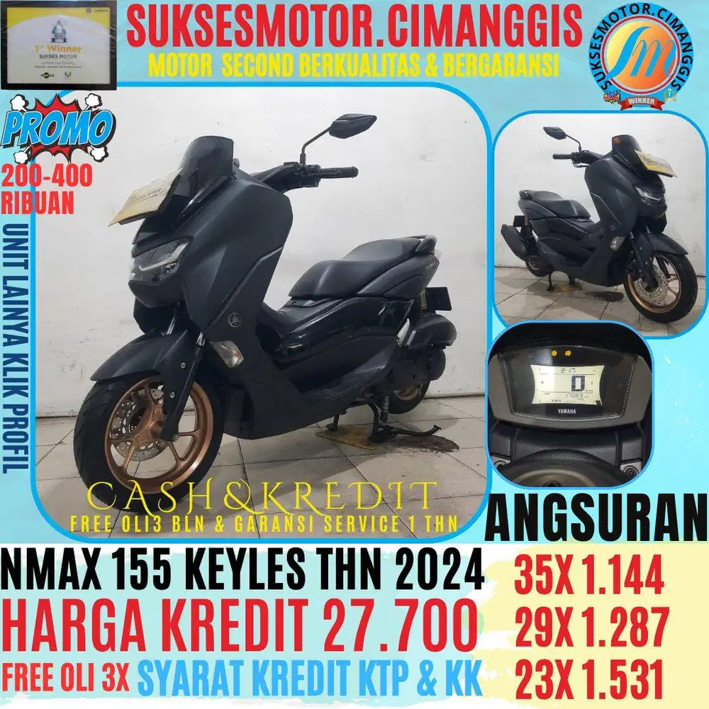 PROMO NMAX 155 KEYLESS TERMURAH CASHBACK UPTO 700RBUAN FREE OLI 3BLN