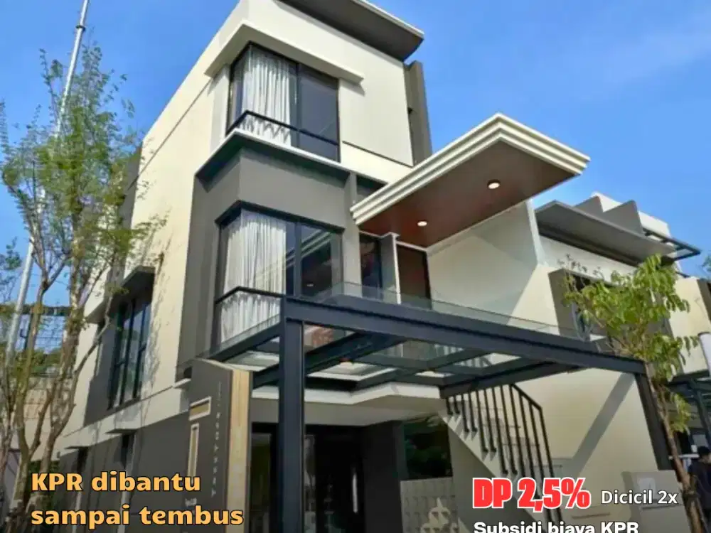 rumah 3 lantai di park Serpong. DP 2,5%. KPR dibantu