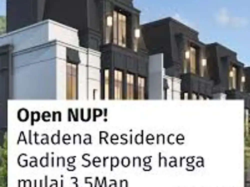 Altadena Gading Serpong, Desain Elegan Rumah Eksklusif Cluster Perdana 3Man
